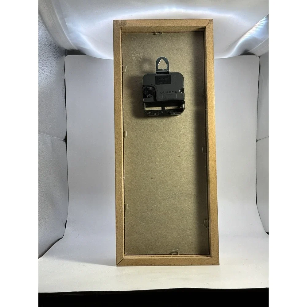 Vintage‎ Elgin Quartz Shadowbox Tabletop Clock